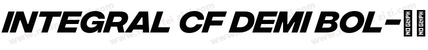 Integral CF Demi Bol字体转换